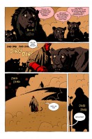 Uk�zka z �esk�ho vyd�n� �est�ho d�lu komiksu Hellboy: Podivn� m�sta.
