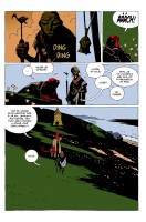 Uk�zka z �esk�ho vyd�n� �est�ho d�lu komiksu Hellboy: Podivn� m�sta.