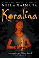 Obálka českého vydání komiksu Koralina.