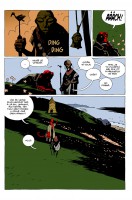 Ukázka z českého vydání šestého dílu komiksu Hellboy: Podivná místa.