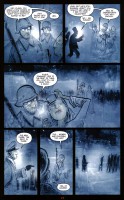 Ukázka z komiksové minisérie 30 Days of Night: Red Snow.