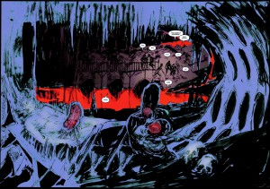 Ukázka z komiksové minisérie 30 Days of Night: Beyond Barrow.