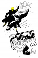Ukázková strana českého vydání komiksu Sin City: Ten žlutej parchant.
