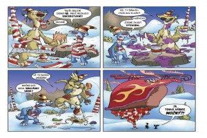 Ukázka z českého vydání komiksu Doba ledová: Ledová dobrodružství 2.