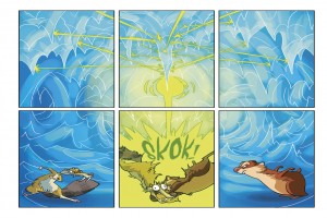 Ukázka z českého vydání komiksu Doba ledová: Ledová dobrodružství 2.