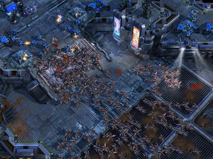 Ukázka ze hry Starcraft II: Wings of Liberty.