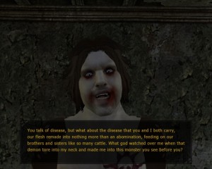 Ukázka z počítačové hry Vempire: The Masquarade - Bloodlines.