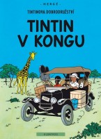 Obálka českého vydání komiksu Tintin v Kongu.