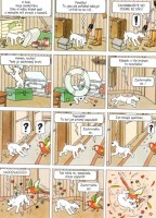 Ukázka z českého vydání komiksu Tintin v Kongu.