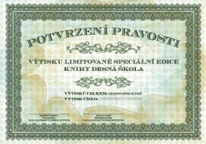 Certifikát pravosti.