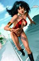 Ukázka z českého vydání komiksu Vampirella.