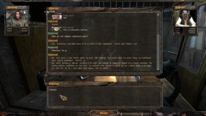 Obrazovka s dialogem.