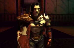 Raziel v úvodní scéně, ještě jako charismatický vůdce armády.